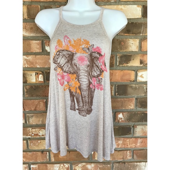 a'gaci Tops - A’Gaci Elephant Tank Top